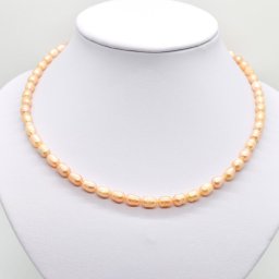 Colier perle de cultura lunguiete 7-9mm, crem
