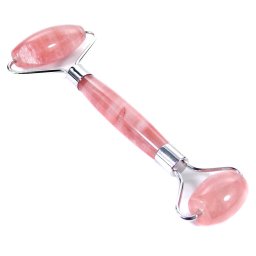 Rola dubla din cuart cherry pentru masaj, 150mm