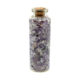 Sticla cu cristale naturale de ametist, medie - 6cm