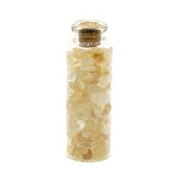 Sticla cu cristale naturale de citrin, medie - 6cm, model 1
