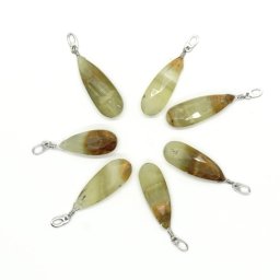 Pandantiv din onix de Pakistan fatetat cu argint 925, 20mm