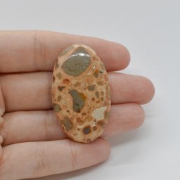 Cabochon Jasp Leopard 43x26x6mm C3
