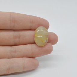 Cabochon Cuart Rutilat 21x15x7mm C8