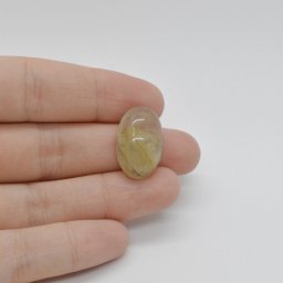 Cabochon Cuart Rutilat 21x14x7mm C23