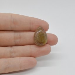 Cabochon Cuart Rutilat 22x15x7mm C33