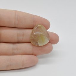 Cabochon Cuart Rutilat 25x22x7mm C37