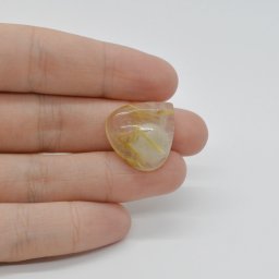 Cabochon Cuart Rutilat 21x20x6mm C47