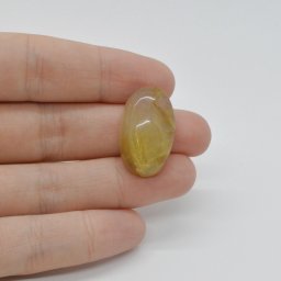 Cabochon Cuart Rutilat 25x15x8mm C48