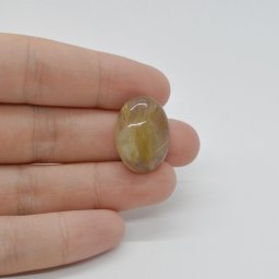 Cabochon Cuart Rutilat 21x15x7mm C49