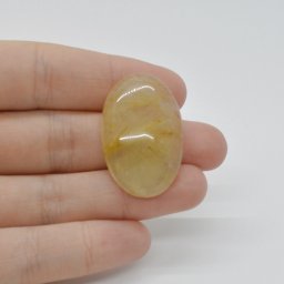 Cabochon Cuart Rutilat 34x22x8mm C51