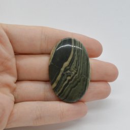 Cabochon Jasp Zebra Verde 42x27x6mm C12