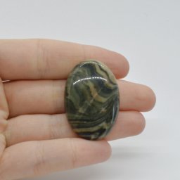 Cabochon Jasp Zebra Verde 37x25x7mm C26