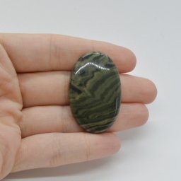 Cabochon Jasp Zebra Verde 39x25x6mm C31