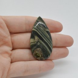 Cabochon Jasp Zebra Verde 48x24x5mm C41