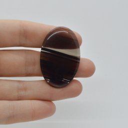 Cabochon Obsidian Midnight Lace 41x27x5mm C26