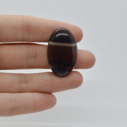 Cabochon Obsidian Midnight Lace 34x20x7mm C30