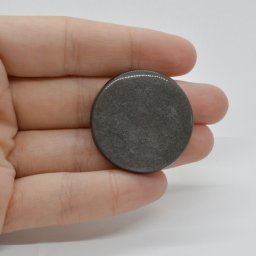 Cabochon Obsidian Silver 32x32x5mm C3
