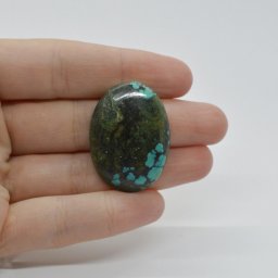 Cabochon Turcoaz Tibetan 33x24x6mm C32