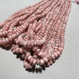 Sirag rodocrozit rondele, 6-8mm, 43cm