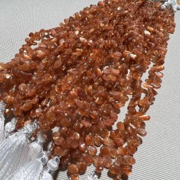 Sirag piatra soarelui naturala briolete, 6x5mm, 21cm