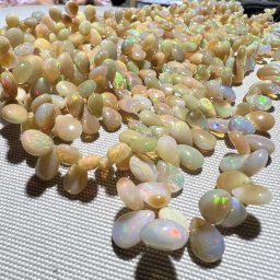Sirag briolete opal etiopian de foc 5-8mm, culoare 1, 40cm