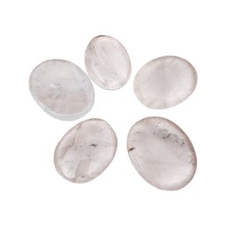 Worry stone din Cristal de stanca pentru claritate si intentie, 30-40 mm