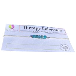 Bratara Therapy apatit cuburi 3-4mm si argint 925