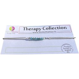 Bratara Therapy apatit sfere 3mm si argint 925