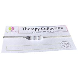 Bratara Therapy calcedonie sfere 5-6mm si argint 925