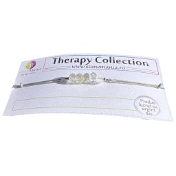 Bratara Therapy citrin discuri 5-6mm si argint 925