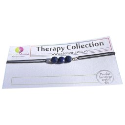 Bratara Therapy lapis lazuli banuti 6mm si argint 925