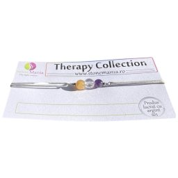 Bratara Therapy pietre mix sfere 5-6mm si argint 925