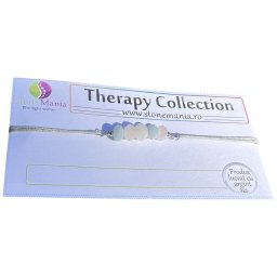 Bratara Therapy mix berile discuri 5mm si argint 925