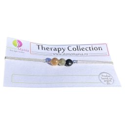 Bratara Therapy mix ochi banuti 5-6mm si argint 925