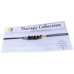 Bratara Therapy mix ochi discuri 5mm si argint 925