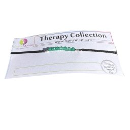 Bratara Therapy onix verde sfere 3mm si argint 925