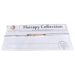 Bratara Therapy piatra soarelui sfere 3mm si argint 925