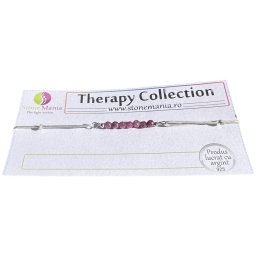 Bratara Therapy rubin sfere 3mm si argint 925