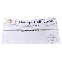 Bratara Therapy rubin in zoisit 2-3mm si argint 925