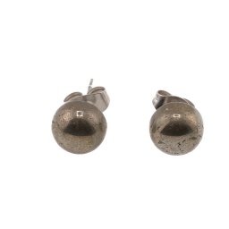 Cercei cu surub pirita semisfere 8mm