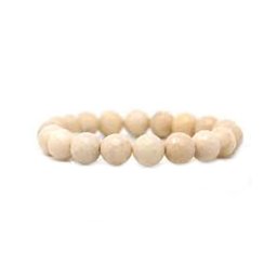 Bratara din Cristale River Fossil 6mm, pe elastic, 19cm, sfere