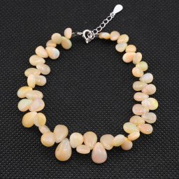 Bratara Opal de foc briolete 6-8mm si argint 925