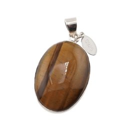 Pandantiv Ochi de tigru cu montura din argint 925, A13