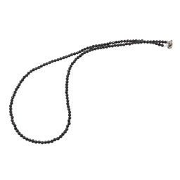 Colier Turmalina neagra sfere fatetate 3-4mm si argint 925
