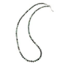 Colier Smarald sfere fatetate 4mm si argint 925