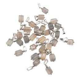 Pandantiv fatetat manual cu fluorit bicolor, 8-10mm