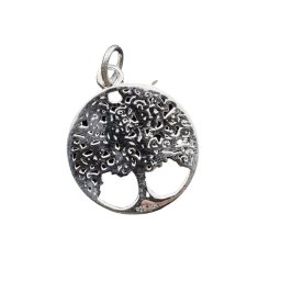 Pandantiv din argint 925 rotund copac, 20mm
