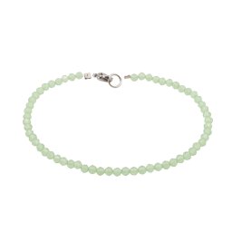 Bratara agat verde peridot sfere fatetate 3mm