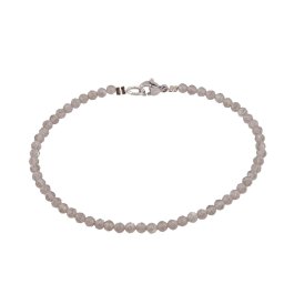 Bratara Cuart fumuriu sfere fatetate 3mm