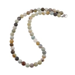 Colier Amazonit mix sfere 8mm
